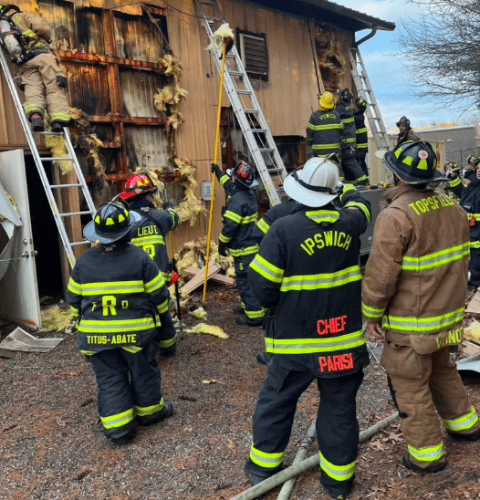 Ipswich Firefighters Battle 2-Alarm Blaze at Machine Shop